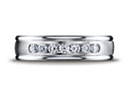 Benchmark® 6mm Comfort Fit Diamond Wedding Band / Ring