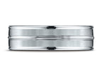 Benchmark® 14k Gold 7mm Comfort-fit Satin-finished High Polished Center Trim And Round Edge Wedding Band Ring