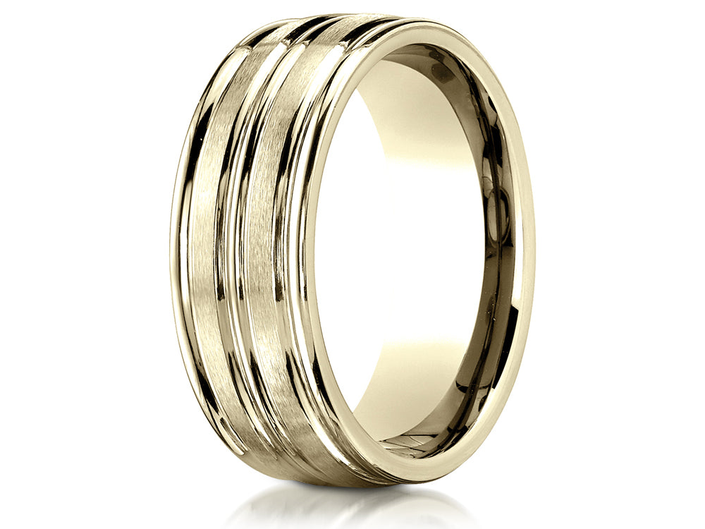 Benchmark® 8mm Comfort Fit Wedding Band / Ring