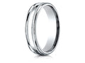 Benchmark® 14k Gold 4mm Comfort-fit High Polished Finish With A Round Edge And Milgrain Carved Design Wedding Band Ring
