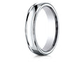 Benchmark® 14k Gold 4mm Comfort-fit Satin-finished High Polish Finish Round Edge Design Wedding Band Ring