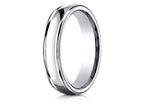 Benchmark® 14k Gold 4mm Comfort-fit Satin-finished High Polish Finish Round Edge Design Wedding Band Ring