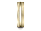 Benchmark® 6mm Comfort-fit High Polished With Milgrain Round Edge Carved Design Wedding Band Ring
