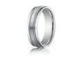 Benchmark® 6mm Comfort-fit Satin-finished With Milgrain Round Edge Carved Design Wedding Band Ring