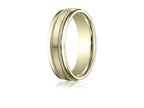 Benchmark® 6mm Comfort-fit Satin-finished With Milgrain Round Edge Carved Design Wedding Band Ring
