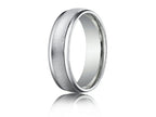 Benchmark® 6mm Comfort-fit Wired-finished High Polished Round Edge Carved Design Wedding Band Ring