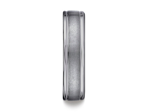 Benchmark® 6mm Comfort Fit Tungsten Carbide Wedding Band / Ring