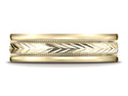 Benchmark® 6mm Comfort-fit Harvest Of Love Round Edge Carved Design Wedding Band Ring