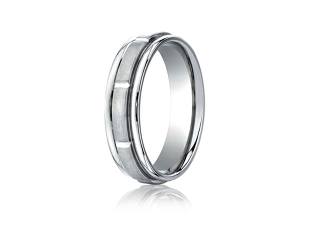 Benchmark® 6mm Comfort Fit Design Wedding Band / Ring