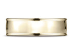 Benchmark® 14k Gold 7mm Comfort-fit High Polish Finish Round Edge Design Wedding Band Ring