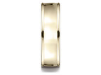 Benchmark® 14k Gold 7mm Comfort-fit High Polish Finish Round Edge Design Wedding Band Ring
