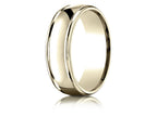 Benchmark® 18k Gold 7mm Comfort-fit High Polish Finish Round Edge Design Wedding Band Ring