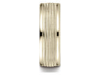 Benchmark 10k Gold 8mm Comfort-fit Multi Milgrain Center High Polish Round Edge Design Wedding Band Ring