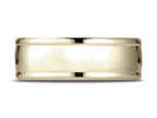 Benchmark 10k Gold 8mm Comfort-fit High Polish Finish Round Edge Design Wedding Band Ring