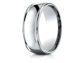 Benchmark 18k Gold 8mm Comfort-fit High Polish Finish Round Edge Design Wedding Band Ring