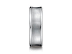 Benchmark 7.5mm Comfort-fit Satin-finished Concave Round Edge Carved Design Wedding Band Ring