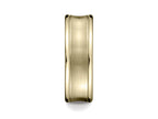 Benchmark 7.5mm Comfort-fit Satin-finished Concave Round Edge Carved Design Wedding Band Ring