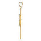 FJC Finejewelers 14k Yellow Gold Cross with St Anthony Medal Charm