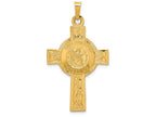 FJC Finejewelers 14k Yellow Gold Cross with St. Christopher Medal Charm