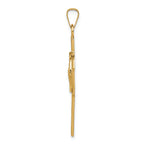 FJC Finejewelers 14k Yellow Gold Cross with St. Jude Medal Charm