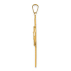 FJC Finejewelers 14k Yellow Gold Cross with St. Michael Medal Charm
