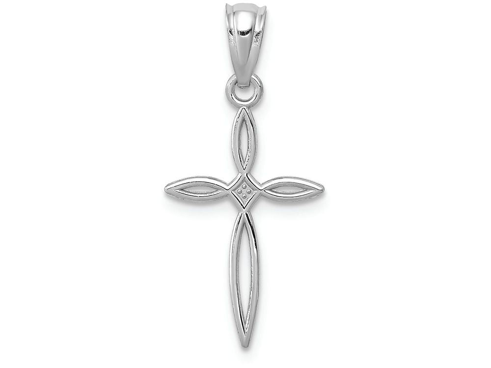 FJC Finejewelers 14k White Gold Passion Cross Charm