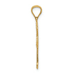 FJC Finejewelers 14k Yellow Gold Passion Cross Charm 16 x 27mm