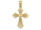 FJC Finejewelers 14k Yellow Gold Passion Cross Charm 16 x 27mm