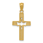 FJC Finejewelers 14k Yellow Gold Dove Cross Charm