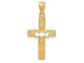 FJC Finejewelers 14k Yellow Gold Dove Cross Charm
