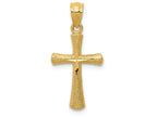 FJC Finejewelers 14k Yellow Gold Bright Cut Cross Charm