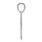 FJC Finejewelers 14k White Gold Budded Cross Charm