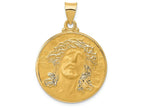FJC Finejewelers 14k Yellow Gold Head Of Christ Medal Round Charm