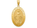 FJC Finejewelers 14k Yellow Gold Miraculous Medal Charm