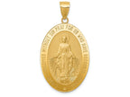 FJC Finejewelers 14k Yellow Gold Miraculous Medal Charm