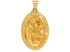 FJC Finejewelers 14k Yellow Gold Saint Christopher Medal Charm