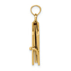 FJC Finejewelers 14k Yellow Gold Enameled Lord's Prayer Bible Charm