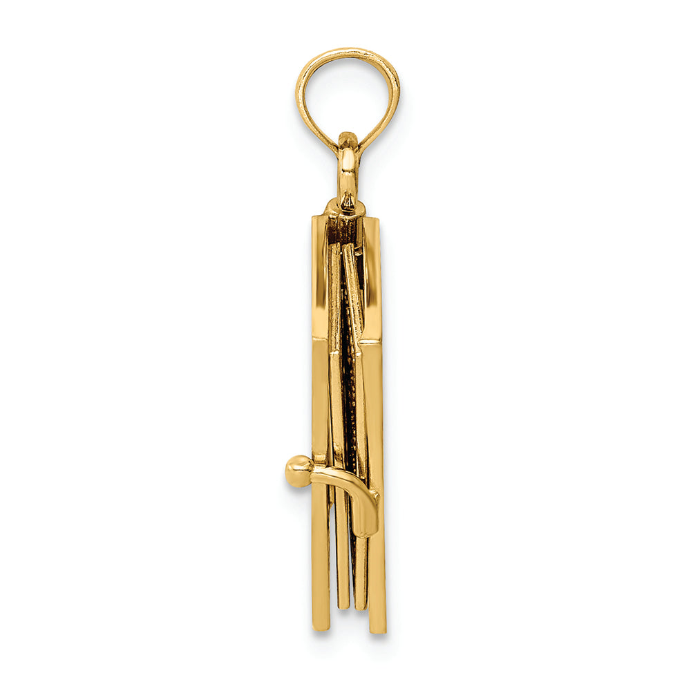 FJC Finejewelers 14k Yellow Gold Enameled Lord's Prayer Bible Charm
