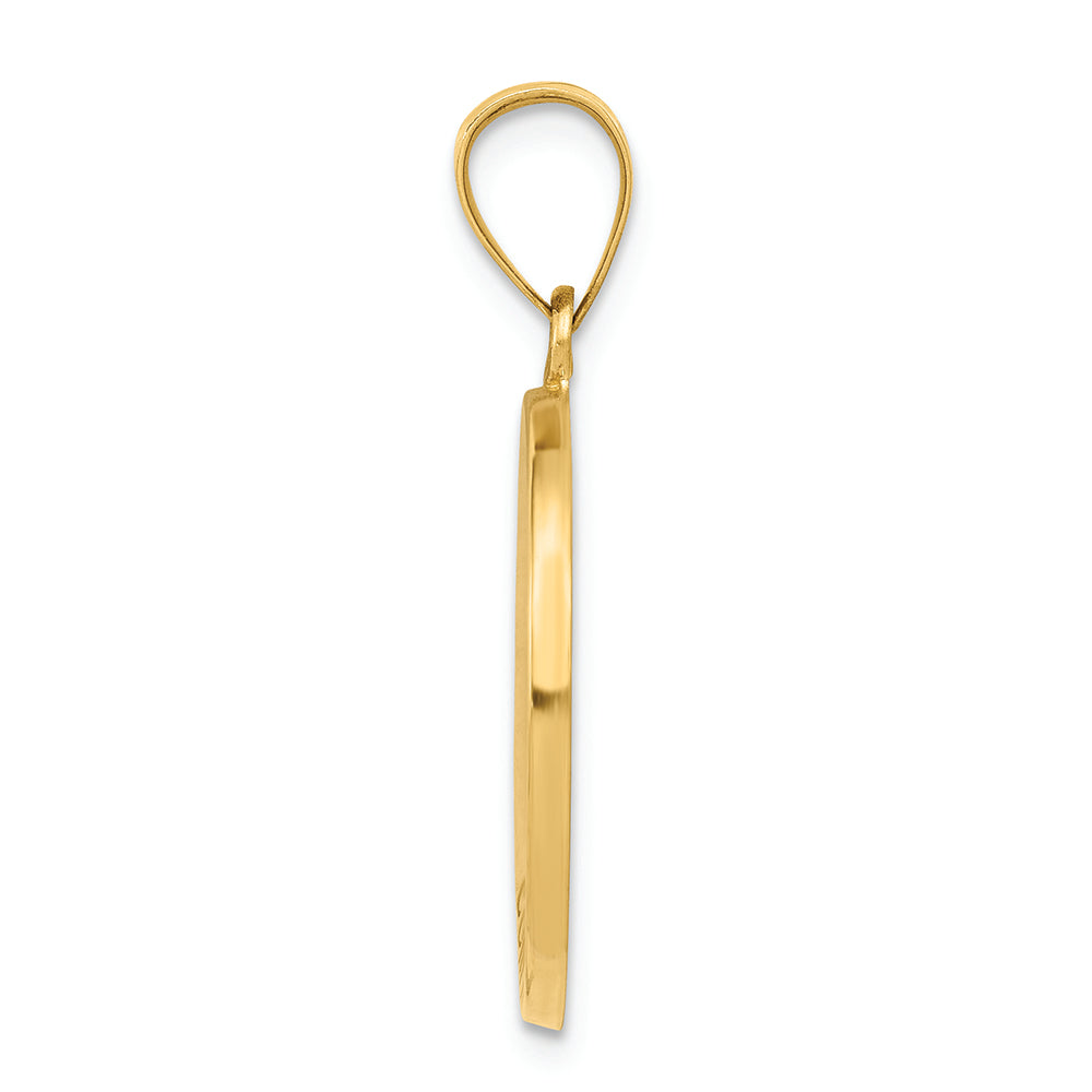 FJC Finejewelers 14k Yellow Gold Confirmation Medal Round Charm