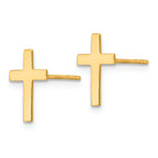 FJC Finejewelers 14k Yellow Gold Polished Cross Earrings