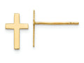 FJC Finejewelers 14k Yellow Gold Polished Cross Earrings