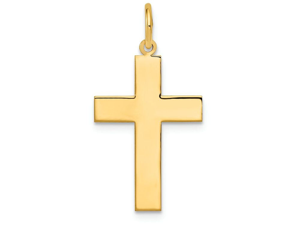 FJC Finejewelers 14k Yellow Gold Polished Cross Charm