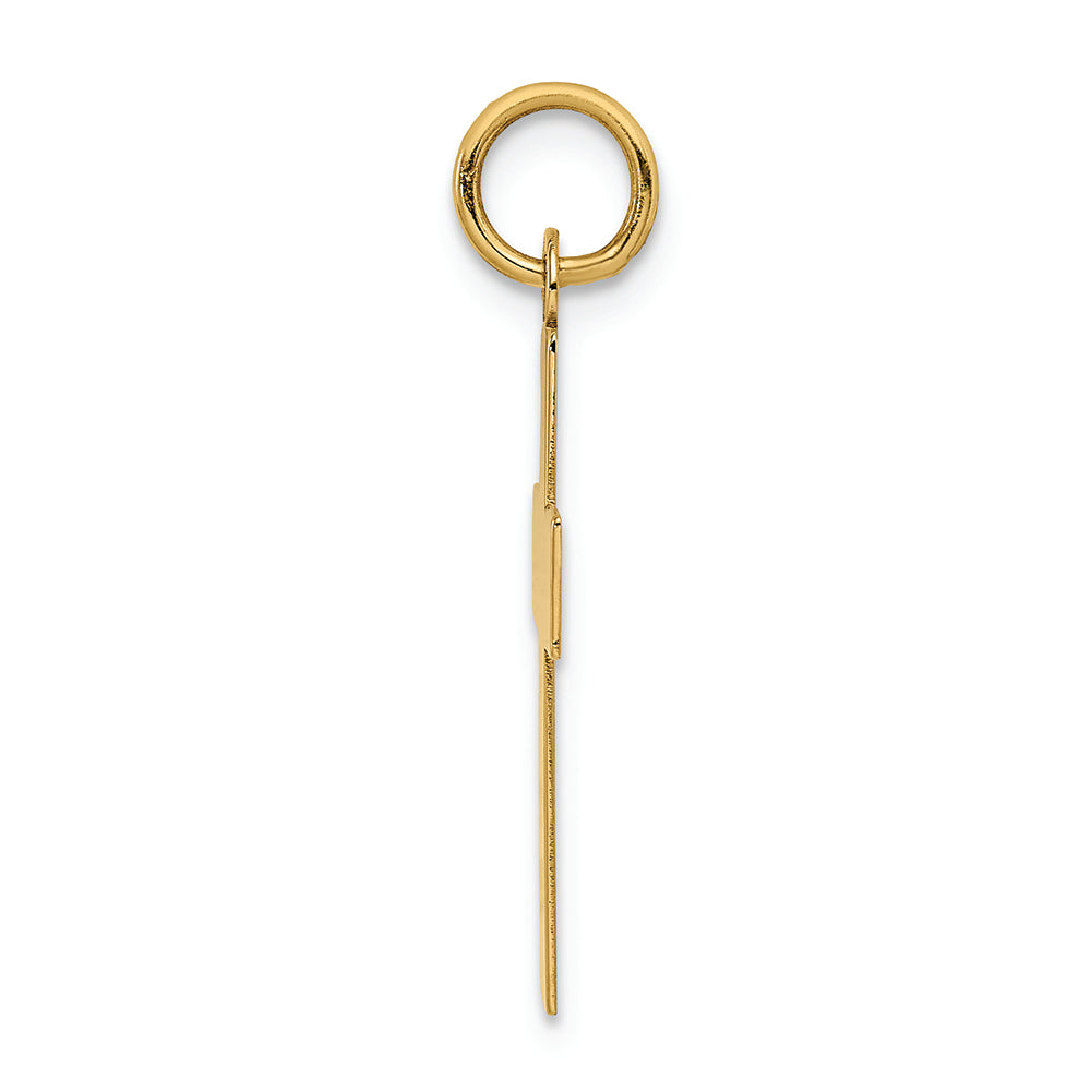 FJC Finejewelers 14k Yellow Gold Polished Cross Charm