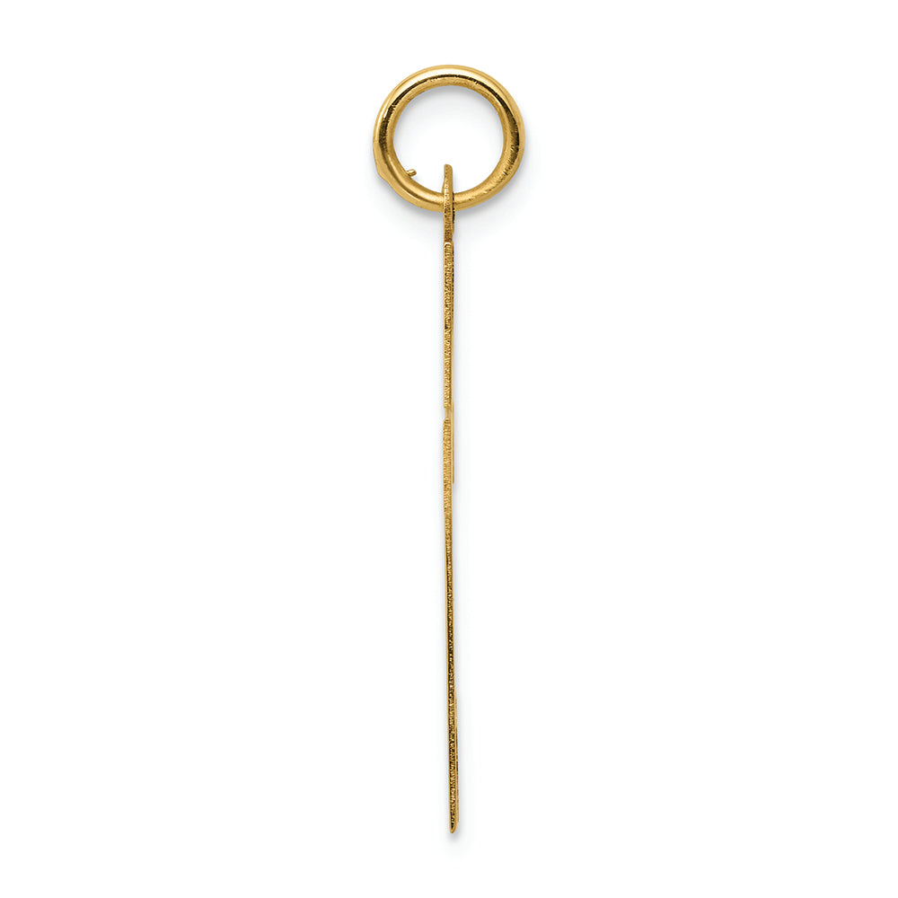 FJC Finejewelers 14k Yellow Gold Polished Cross Charm 16 x 32mm