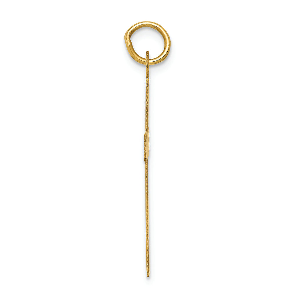 FJC Finejewelers 14k Yellow Gold Polished Cross Charm 14 x 28mm