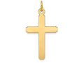 FJC Finejewelers 14k Yellow Gold Polished Cross Charm 14 x 28mm