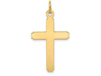 FJC Finejewelers 14k Yellow Gold Polished Cross Charm 14 x 28mm