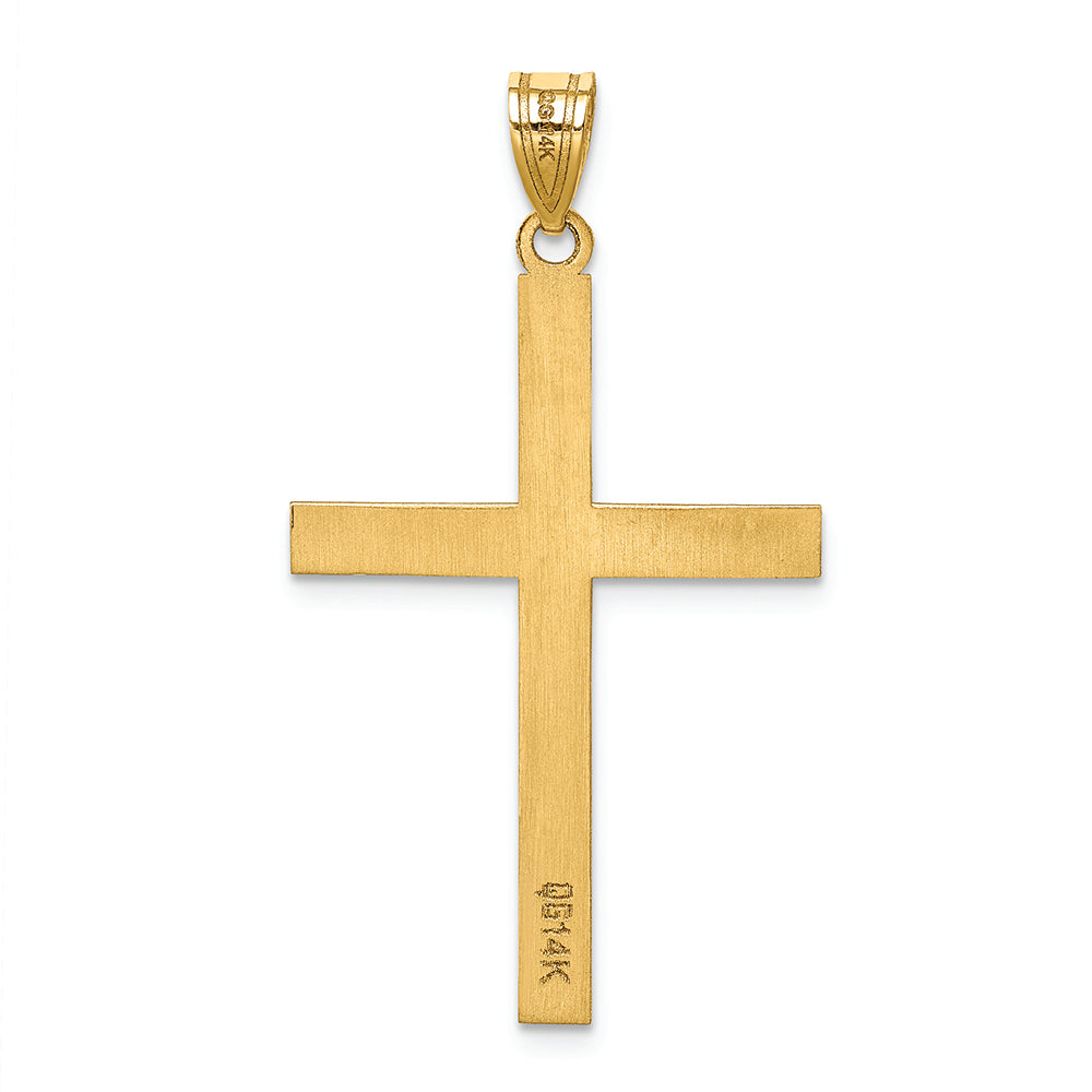 FJC Finejewelers 14k Yellow Gold Engravable Cross Charm