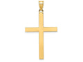 FJC Finejewelers 14k Yellow Gold Engravable Cross Charm