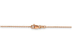 FJC Finejewelers 18 Inch 14k Rose Gold 1.0mm Cable Chain Necklace